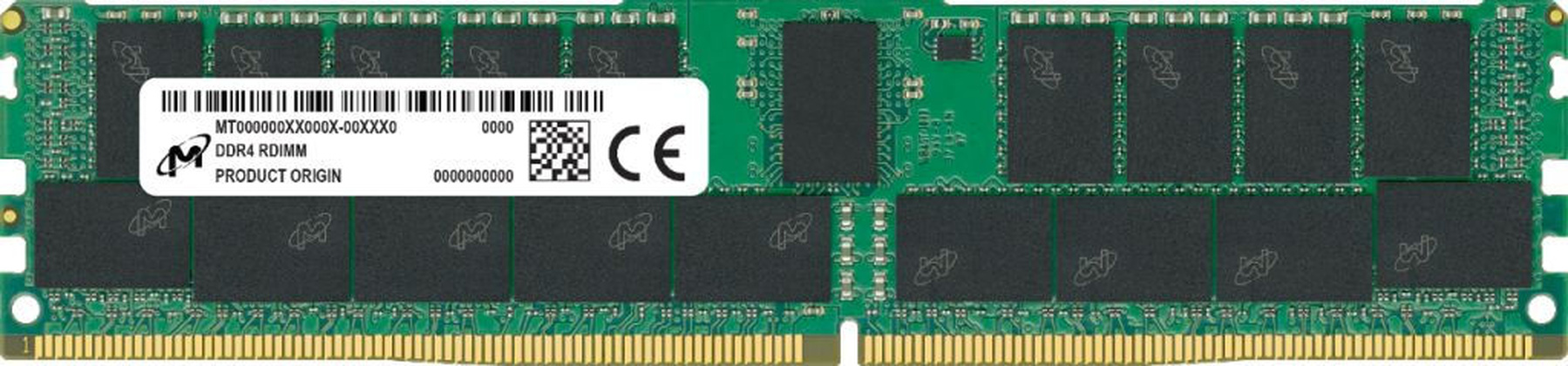 Модуль памяти 16Gb ECC RDIMM DDR4-3200Mhz "Micron" [MTA18ASF2G72PZ-3G2J3]