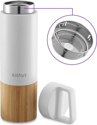 Термос "Kitfort" [KT-1239], <White>, 0.55л.