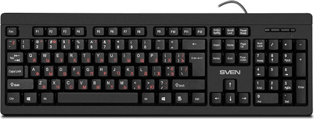 Комплект (клавиатура+мышь) Sven [KB-S330C] <Black>