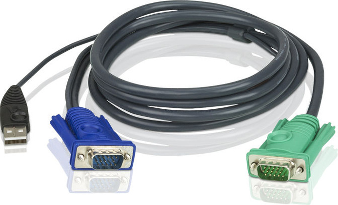 KVM-кабель ATEN 2L-5205U, USB+VGA15M - 5,0 метрjd / Для переключателей /