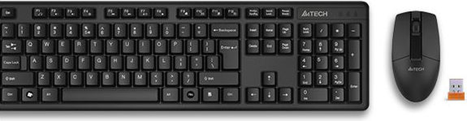 Комплект (клавиатура+мышь) A4Tech "3330N" <Black>, USB