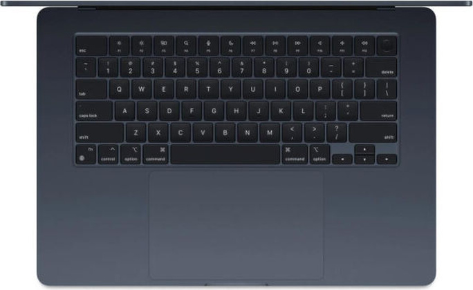 Ноутбук 15" Apple MacBook Air MQKW3ZP/A M2,8Gb,256Gb,M2,Midnight +адапт. Electraline 70034