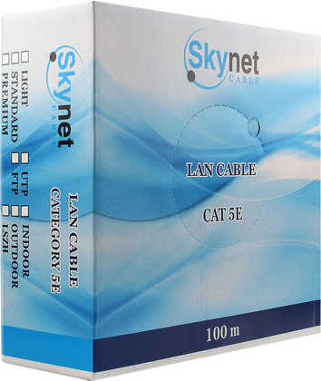 Кабель UTP кат.5е SkyNet (CSP-UTP-4-CU/100)