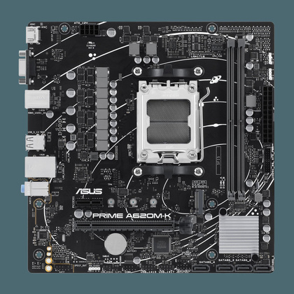 Мат.плата Asus PRIME A620M-K (AMD A620), mATX, DDR5, VGA/HDMI [S-AM5]i