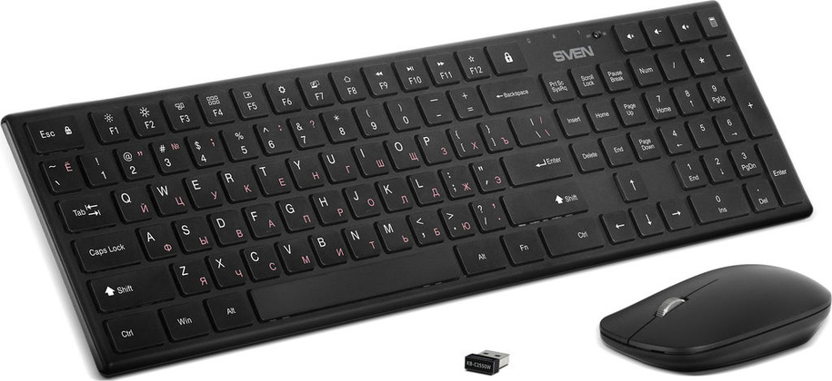 Комплект(клавиатура+мышь) Sven [KB-C2550W]; USB