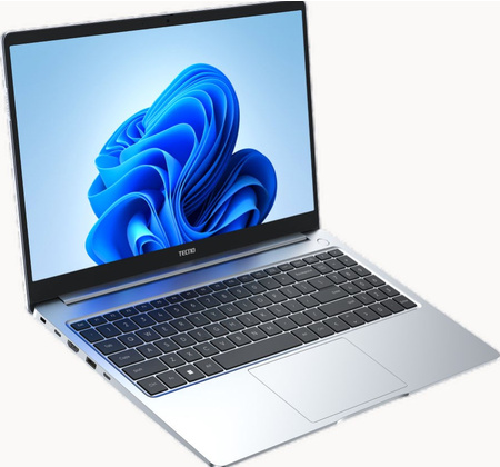 Ноутбук 15" Tecno Megabook T1 i5-1035G1,16Gb,512Gb,UHD G1,FHD,IPS,WinH,Silver