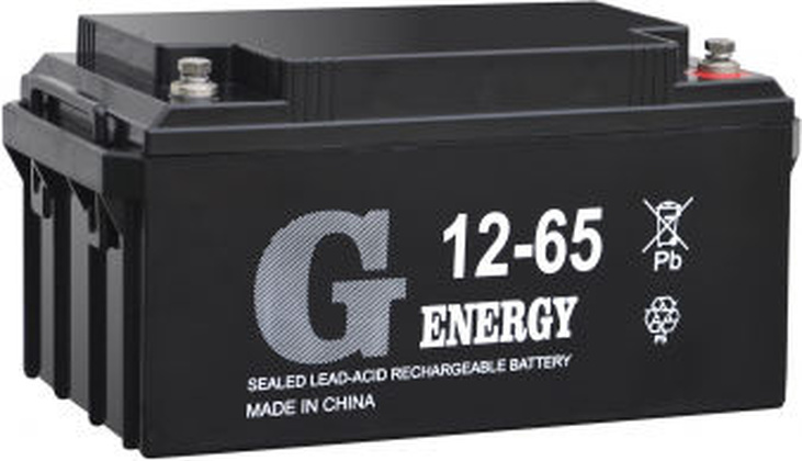 Аккумуляторная батарея для ИБП 12V 65Ah "G-energy" [12-65]