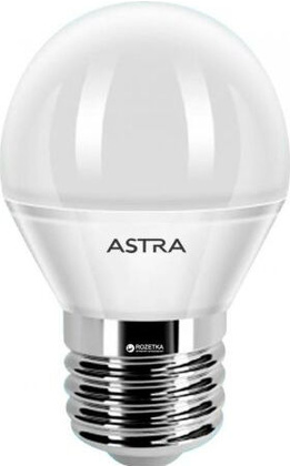 Лампа LED E27,  7W, 3000K "Astra" [LED G45 7W E27 3000K]