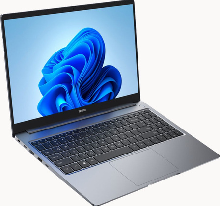 Ноутбук 15" Tecno Megabook T1 i5-1035G1,16Gb,512Gb,UHD G1,FHD,IPS,WinH,Grey