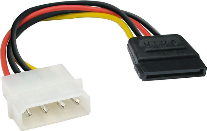 Кабель Serial-ATA - POWER cable "ExeGate" [EX138936RUS] / Molex 4pin -> SATA