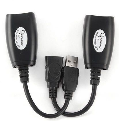 Удлинитель USB 2.0  по витой паре до 30 метров "Gembird" [UAE-30M] 