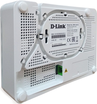 Голосовой шлюз "DLink" [DPN-1021G/B1A] 1x10/100/1000Mbps, 1x10/100Mbps,1xGPON, 1xFXS