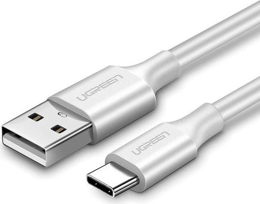 Кабель USB 2.0 - USB Type-C (0,25m) "Ugreen" US287 [60119] <White> 3A