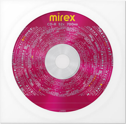 CD-R Mirex Brand 52X /700Mb/80min/ (бумажный конверт с окном) UL120052A8C
