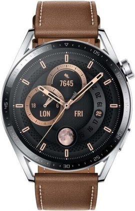 Умные часы "Huawei" Watch GT 3 [JPT-B29] <Brown Stainless Steel Case>