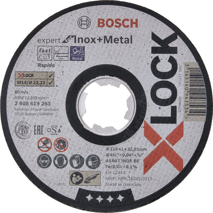 Диск отрезной 115х22.23мм "Bosch" [2.608.619.263],