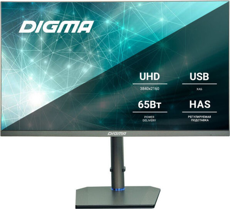 Монитор 27" Digma DM-MONB2709 <Black>; 5ms; 3840x2160; HDMI, DP; IPS