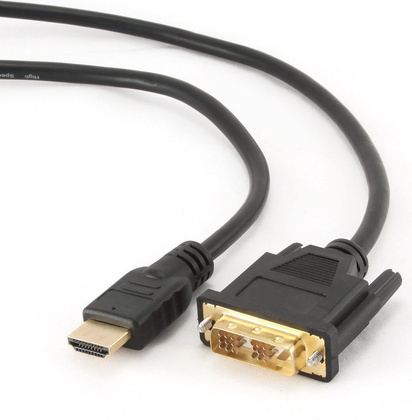 Кабель HDMI-DVI-D 7.5m "Gembird" SINGLE LINK [CC-HDMI-DVI-7.5MC]