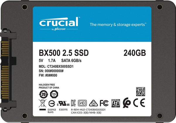 SSD 240 Гб Crucial CT240BX500SSD1