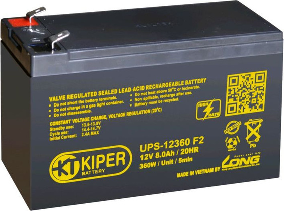Аккумулятор Kiper UPS 12360 8 Аh