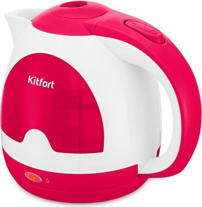 Электрочайник "Kitfort" [KT-6607-1] <White/Малиновый>