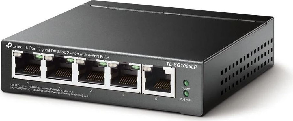 Коммутатор "TP-Link" [TL-SG1005LP] 5port RJ45 10/100/1000 Mbps