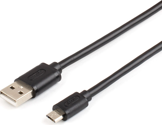 Кабель USB A - micro USB B (0.8м) "ATcom" [AT9174] <Black>