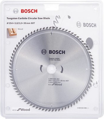 Диск пильный 254х30мм 80 зуб "Bosch" [2.608.644.384], по дереву