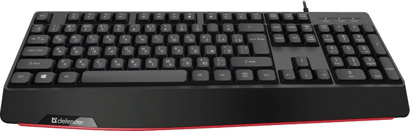 Клавиатура Defender "Atom HB-546 RU" [45546] <Black>, USB