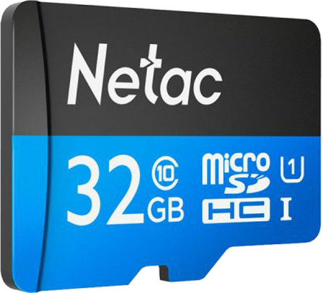 Карта памяти microSDHC 16Gb "Netac" [NT02P500STN-016G-R] Class 10 + SD Adapter