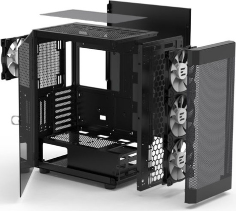 Корпус Zalman i4 TG <Black>; Midi-Tower, без БП