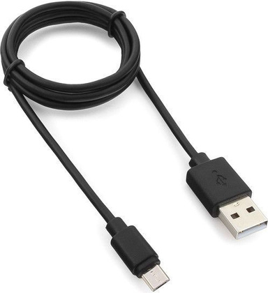 Кабель USB A - micro USB (1.0m) "Гарнизон" [GCC-mUSB2-AMBM-1M] <Black>