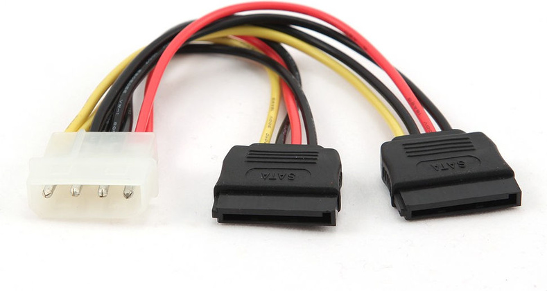 Кабель Serial-ATA*2 - POWER cable "Gembird" [CC-SATA-PSY] / Molex(F) -> 2xSata