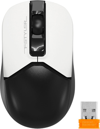 Мышь A4Tech "Fstyler FG12S" <Black/White>; USB