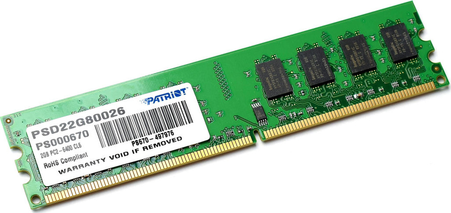 ОЗУ Patriot PSD22G80026 DDR2 2 Гб (1х2 Гб)