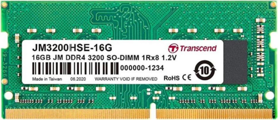 ОЗУ Transcend JetRam (JM3200HSE-16G) SO-DIMM DDR4 16 Гб (1x16 Гб)