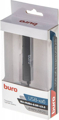 Разветвитель USB BURO BU-HUB4-0.5R-U2.0