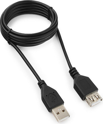Удлинитель USB2.0 - 1.8 м; "Гарнизон" [GCC-USB2-AMAF-1.8M] <Black>