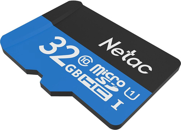 Карта памяти microSDHC 16Gb "Netac" [NT02P500STN-016G-R] Class 10 + SD Adapter