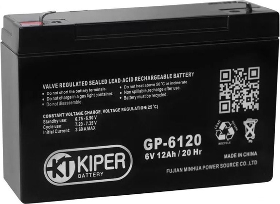Аккумулятор Kiper GP-6120 12 000 мАч