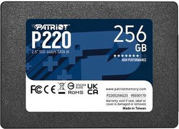 Накопитель SSD 2,5" SATA - 256GB Patriot [P220S256G25]