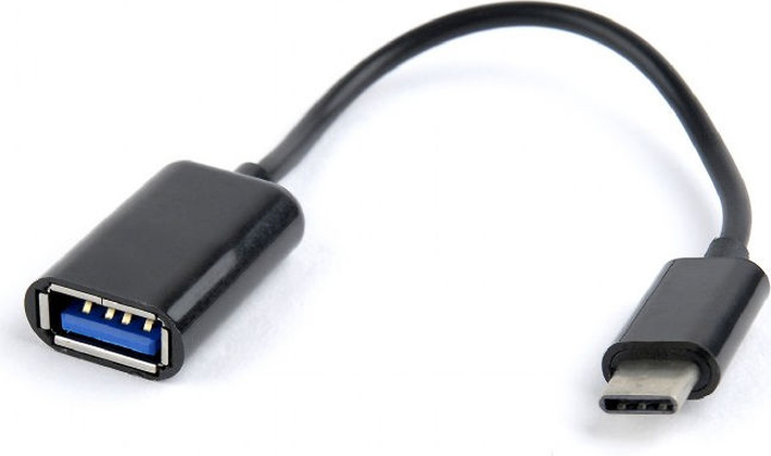 Переходник USB Type-С --> USB 2.0 OTG "Gembird" [A-OTG-CMAF2-01] <Black>
