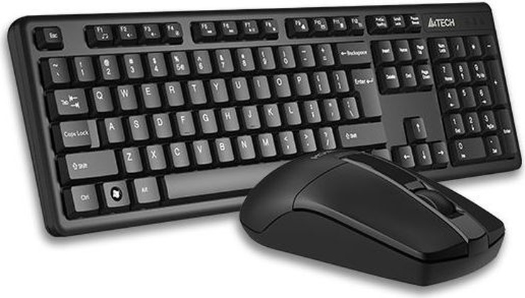 Комплект (клавиатура+мышь) A4Tech "3330N" <Black>, USB