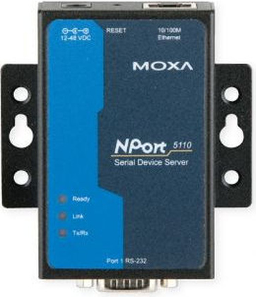 Асинхронный сервер RS-232 в Ethernet "MOXA" [NPort 5110] 