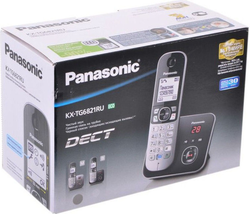 Р/Телефон Panasonic KX-TG6821RUB <Чёрный>