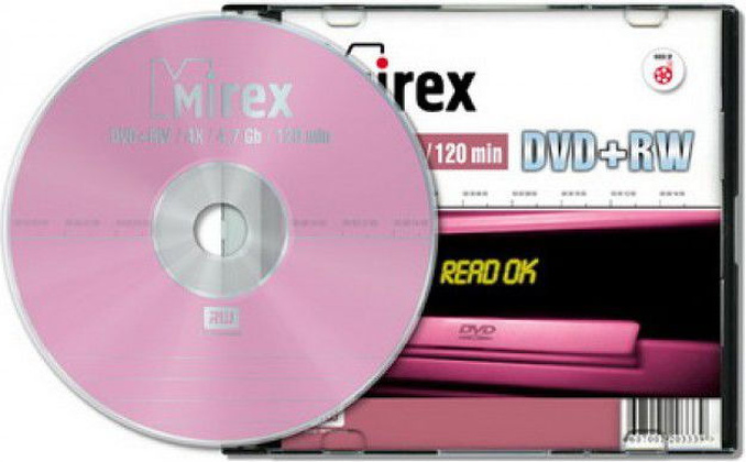DVD+RW Mirex 4.7GB (UL130022A4S) Slim Case