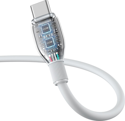 Кабель USB Type-C - USB Type-C (1,2m) "Baseus" [P10355702221-00] <White> 100W