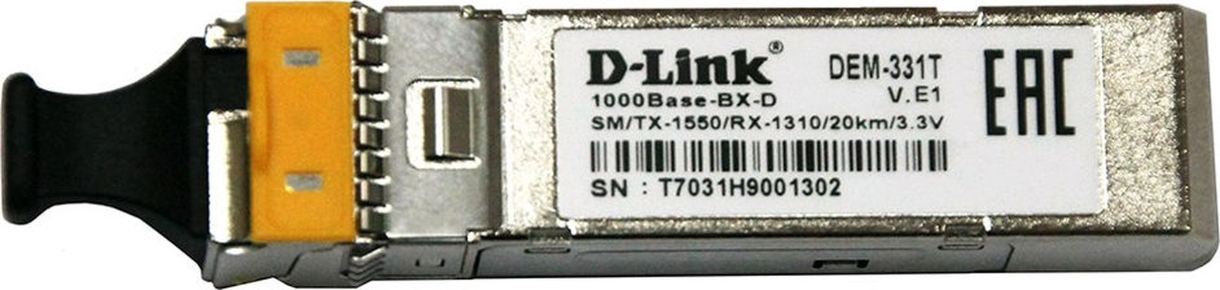 Модуль "D-Link" [331T/20KM/A1A] 1-port 1000BASE-BX