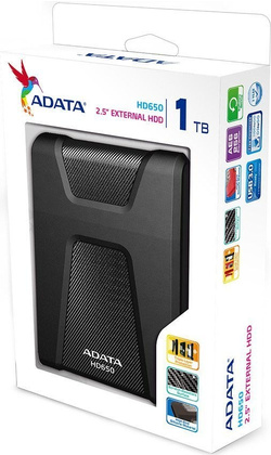 Внешний HDD 1 Тб AData HD650 (AHD650-1TU31-CBK)