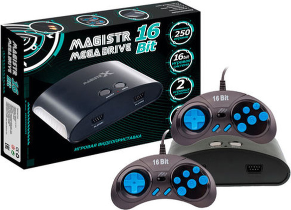 Игровая консоль "Magistr" [4601250207063] <Black> Mega Drive 16Bit 250 игр